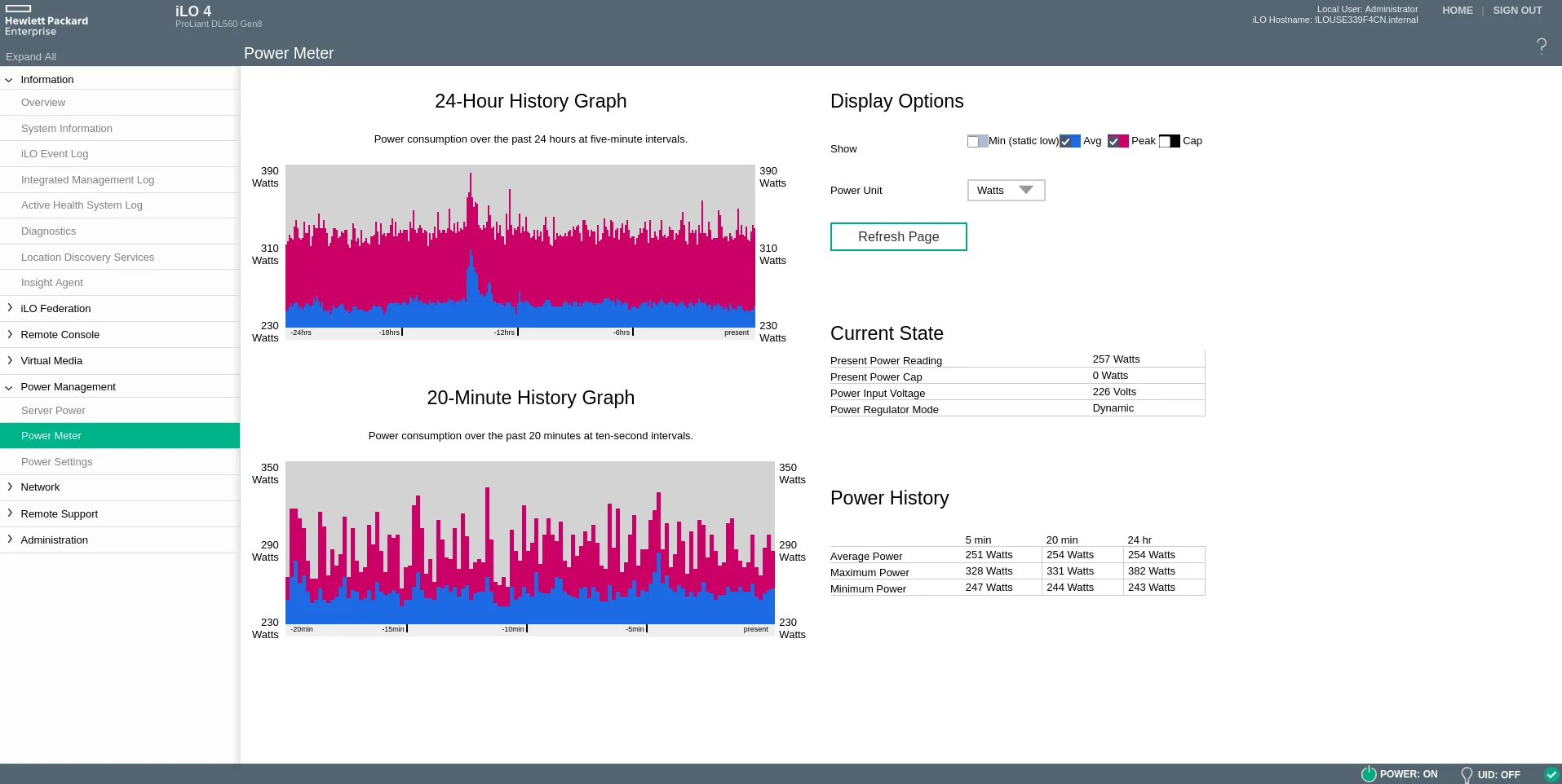 ILO Web Interface